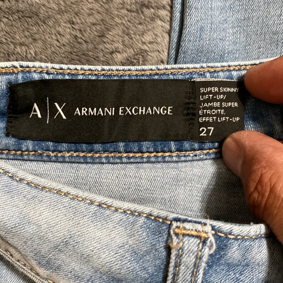 Armani exchange super skinny lift up size 27 light wash like new 🔥🔥💯👍 - Picture 13 of 16